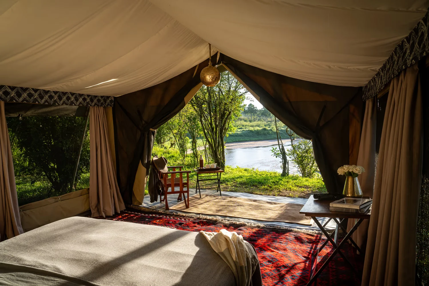 The view from an Africa Born private safari tent